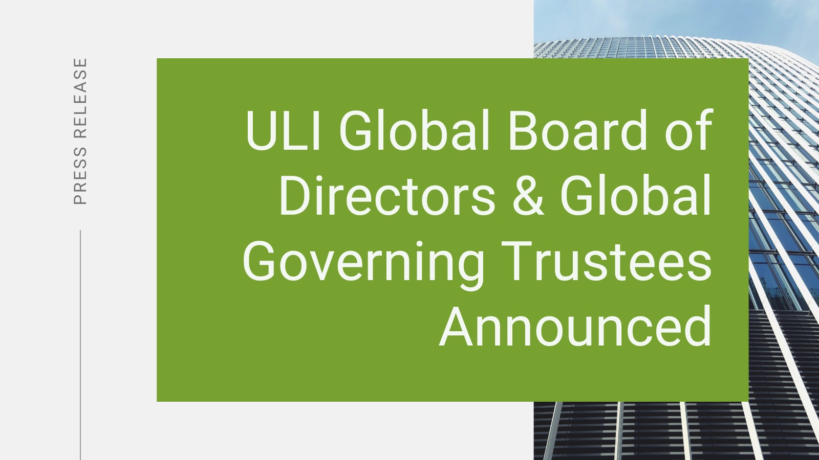 Urban Land Institute Distinguished Real Estate Leaders to Key